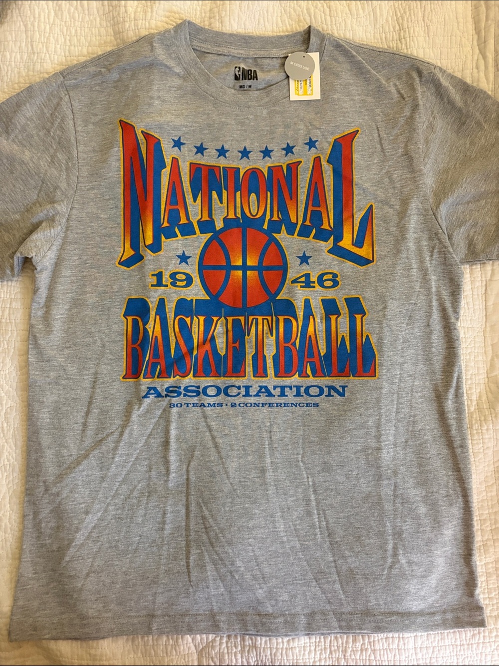 NBA T-shirt with basketball graphic